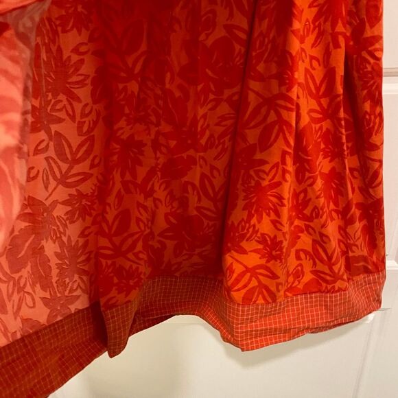 Bayo Women's Tie Waist Wrap Skirt. Orange. SZ 31 (Medium). Bright. Streetwear - Picture 5 of 9